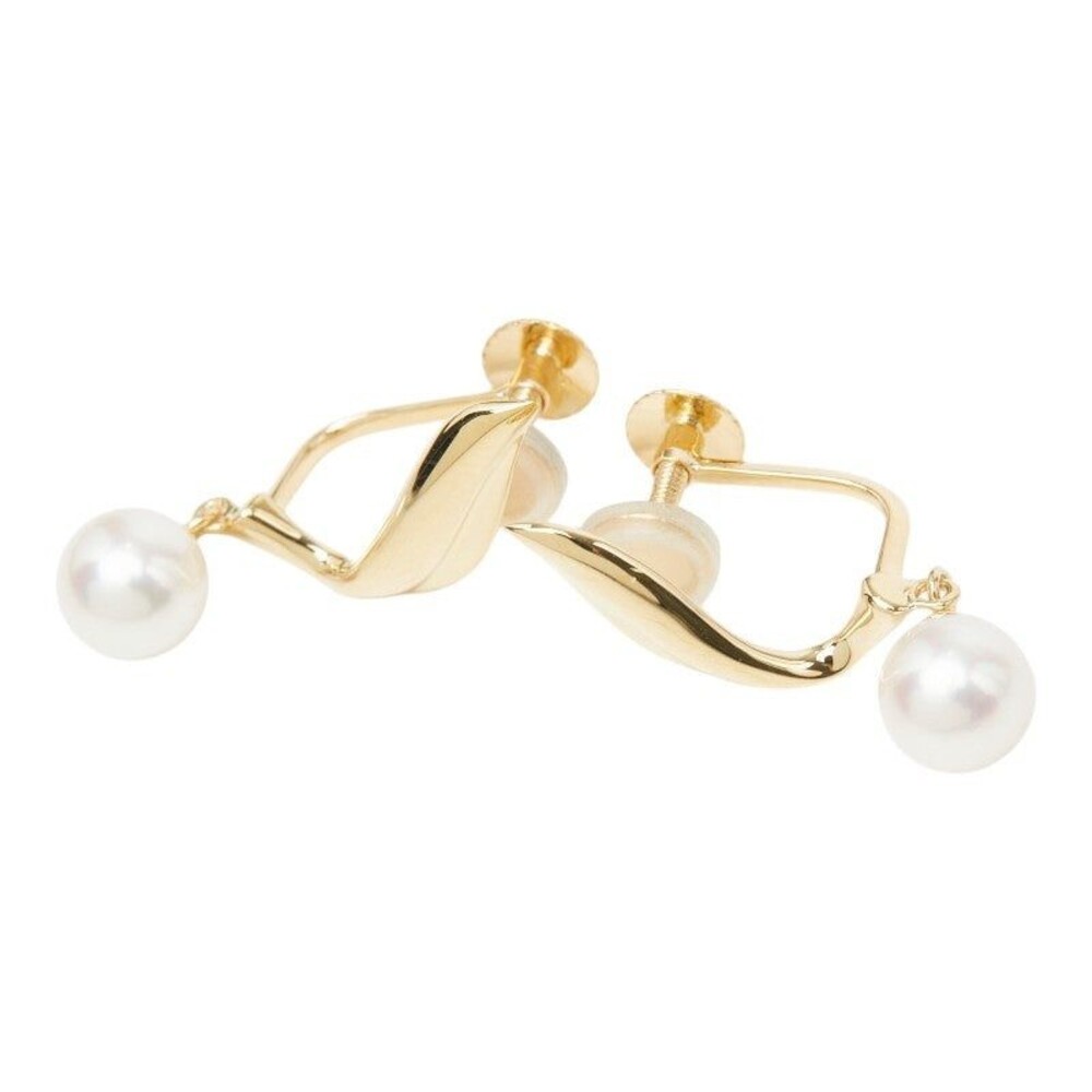 Mikimoto Akoya Pearl 18K Yellow Gold Earrings Gold
